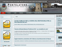 Tablet Screenshot of comune.pontelatone.ce.it